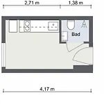 Lys 1-Roms Hybelleilighet Med Sentral Beliggenhet I Kvaernerbyen